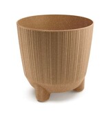 Kvetináč Ryfo Wood 17cm DRF170NW naturo - 1/2