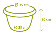 Kvetináč závesný 35cm Siesta čokoláda samozavlažovací - 2/2